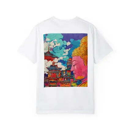 Buddha Head Asian Temple Pop Art