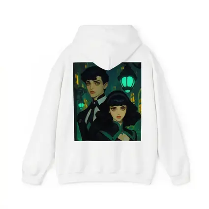 Dark Academia Couple Green Night City Street