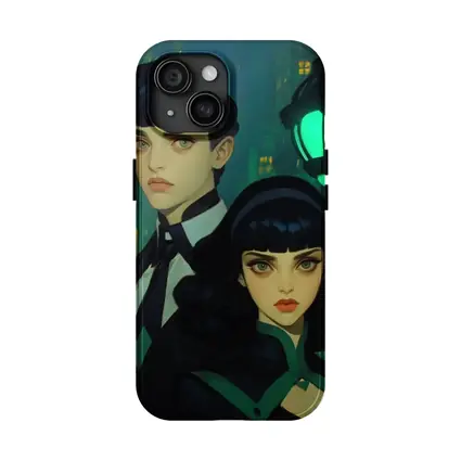 Dark Academia Couple Green Night City Street