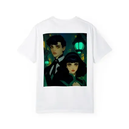 Dark Academia Couple Green Night City Street
