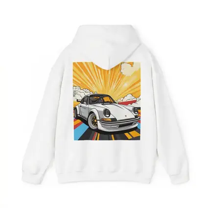 Porsche 911 Pop Art Retro Sunburst