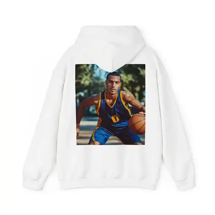 Basketball Player Dribbling Outdoor Court