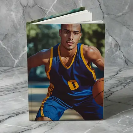 Basketball Player Dribbling Outdoor Court