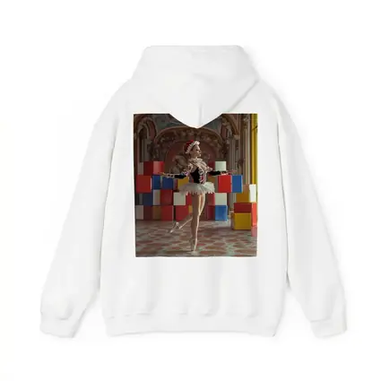 Ballerina Dancing in Ornate Baroque Hall
