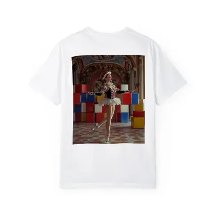 Ballerina Dancing in Ornate Baroque Hall