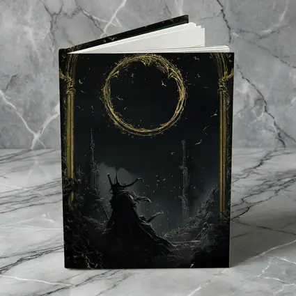 Dark Wizard Golden Circle Fantasy Art