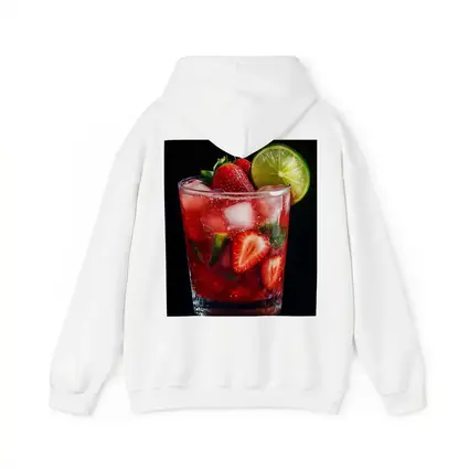 Strawberry Mojito Cocktail Dark Background
