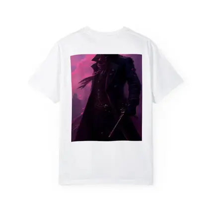 Anime Swordsman Dark Purple Cloudy Sky
