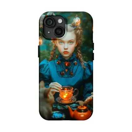 Girl in Blue Dress Magical Tea Party
