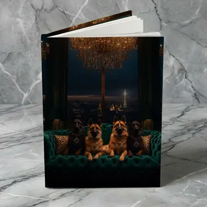German Shepherds Luxury Penthouse City Night