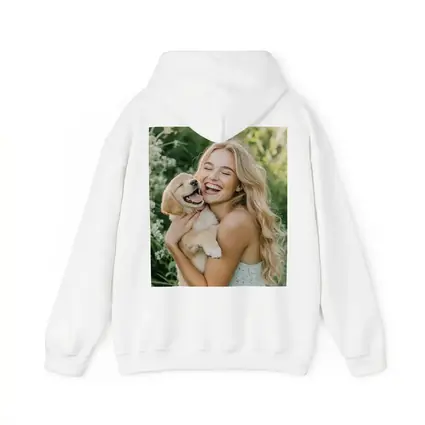Young Woman Golden Retriever Puppy Garden