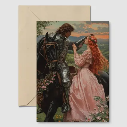 Knight and Lady Romantic Fantasy Art