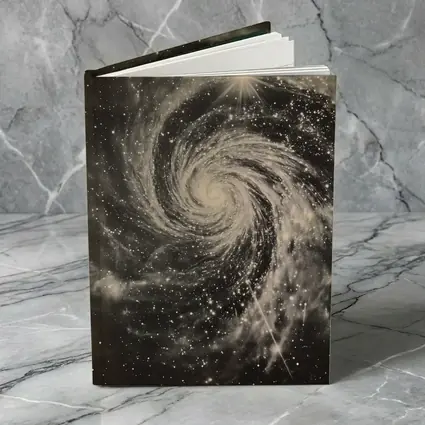 Spiral Galaxy Vintage Sepia Space Art