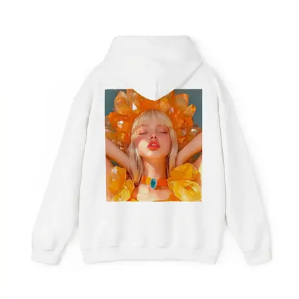 Crystal Crown Woman Orange Fantasy Art