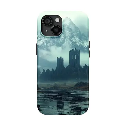 Dark Castle Ruins Misty Mountain Forest