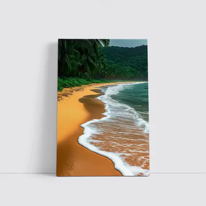 Tropical Beach Golden Sand Palm Trees