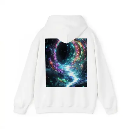 Neon Cosmic Portal Swirling Galaxy Space