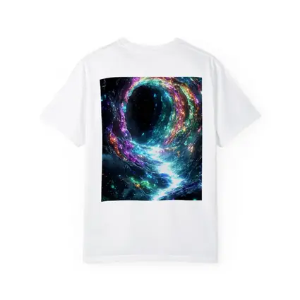 Neon Cosmic Portal Swirling Galaxy Space