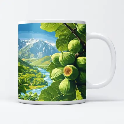 Green Figs on Branch Mountain River Landscape