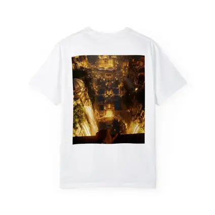 Ancient Golden City Fantasy Aerial View