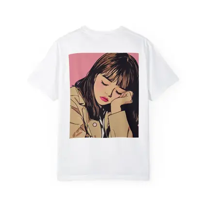 Dreamy Anime Girl Pink Pop Art