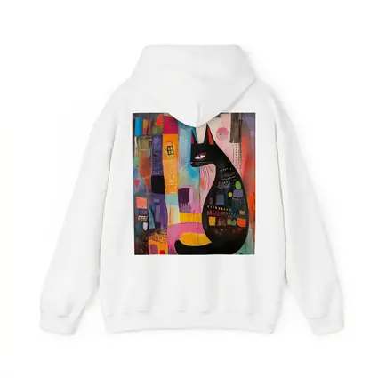 Black Cat Abstract Colorful Urban Art