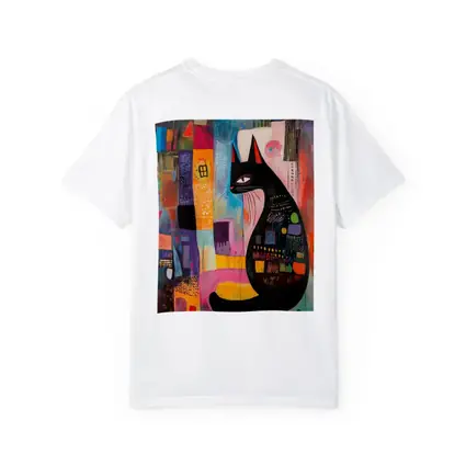 Black Cat Abstract Colorful Urban Art