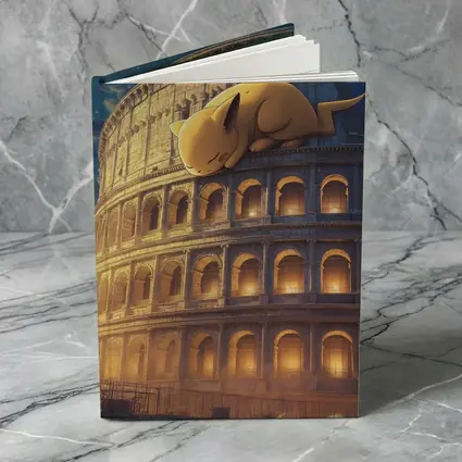 Sleeping Pikachu On Rome Colosseum Night