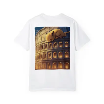Sleeping Pikachu On Rome Colosseum Night