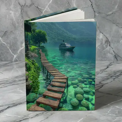Turquoise Lake Wooden Dock Mountain Yacht