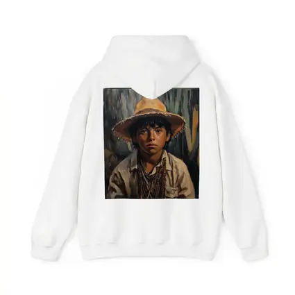 Young Boy Oil Painting Portrait Straw Hat