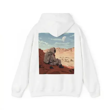 Astronaut Sitting on Mars Anime Art
