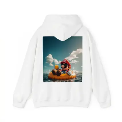 Mario Relaxing On Float Ocean Summer