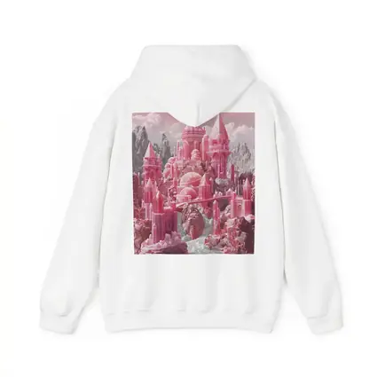 Pink Crystal Fantasy Castle Rocky Mountains