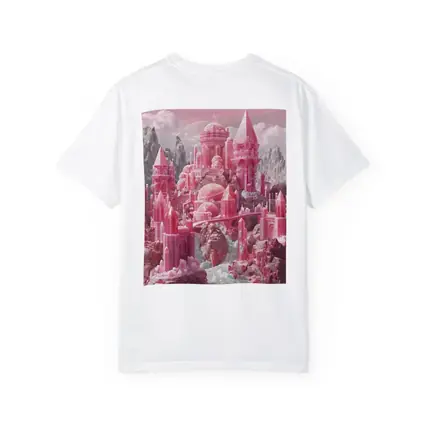 Pink Crystal Fantasy Castle Rocky Mountains