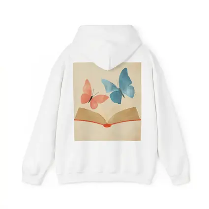 Two Butterflies Flying From Open Book