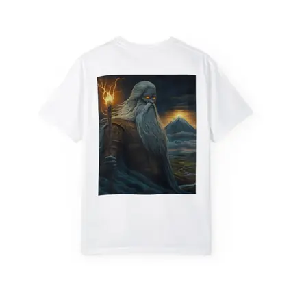 Ancient God Lightning Staff Mountain Landscape