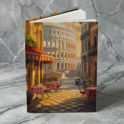 Rome Colosseum Cafe Street Scene Painting