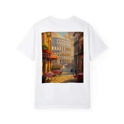 Rome Colosseum Cafe Street Scene Painting