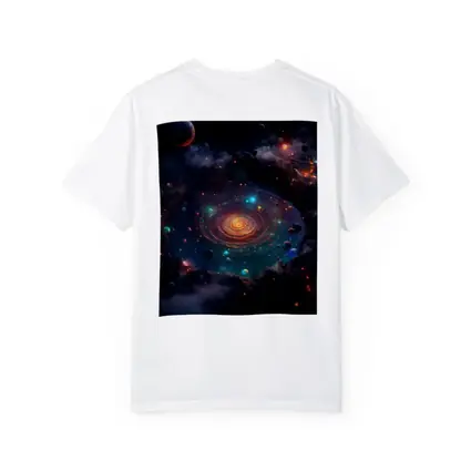 Colorful Galaxy Spiral Planets Dark Space