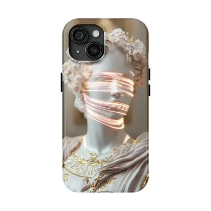 Greek Marble Statue Neon Light Floral