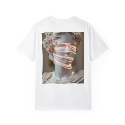 Greek Marble Statue Neon Light Floral