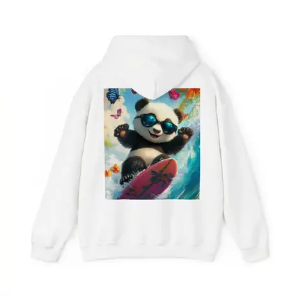 Panda Surfing Ocean Waves Tropical Summer