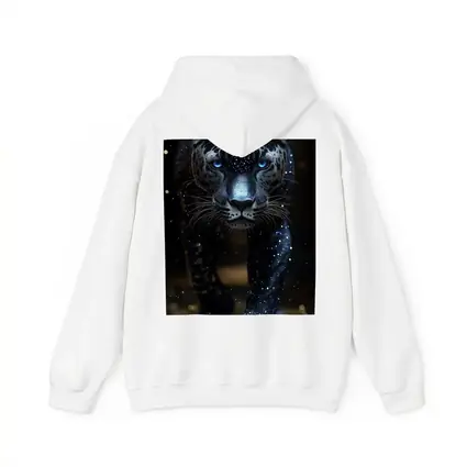 Black Panther Glowing Blue Eyes Dark Background