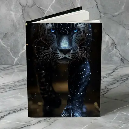 Black Panther Glowing Blue Eyes Dark Background