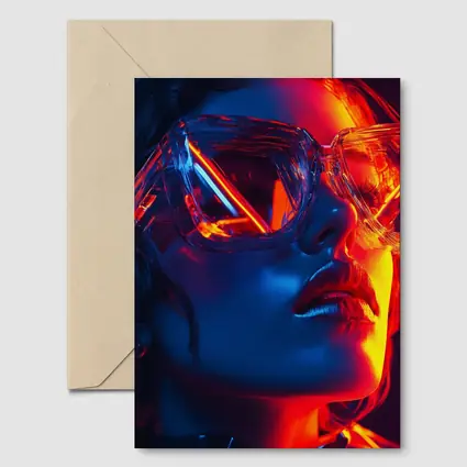 Neon Fashion Woman Crystal Oversized Sunglasses