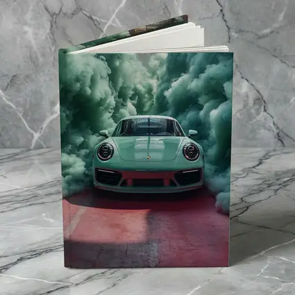 Porsche 911 Mint Green Smoke Filled Garage