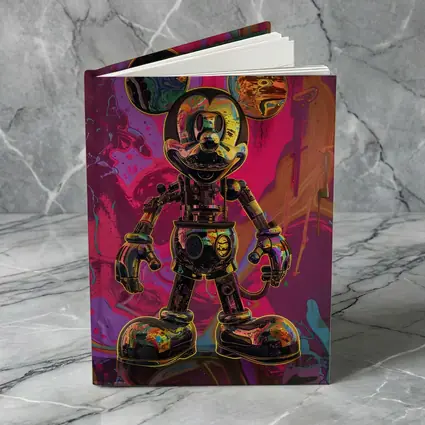 Robot Mickey Mouse Psychedelic Pop Art
