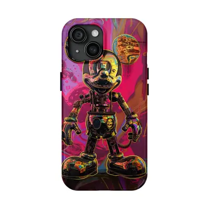 Robot Mickey Mouse Psychedelic Pop Art