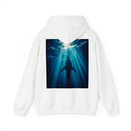 Great White Shark Deep Blue Ocean Light